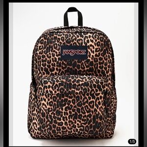 NWOT Jansport Superbreak Plus Leopard Backpack